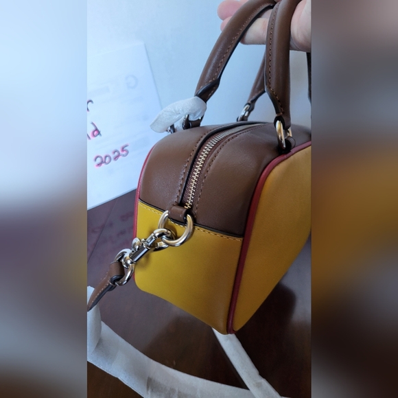 New Coach Mini Colorblock Satchel Like Browery - Picture 3 of 11